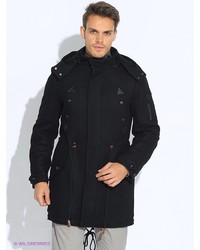 Черное длинное пальто от GZM