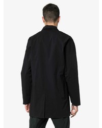 Черное длинное пальто от Descente Allterrain