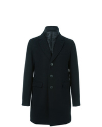 Черное длинное пальто от Herno