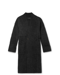 Черное длинное пальто от Isabel Benenato