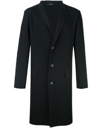 Черное длинное пальто от Issey Miyake