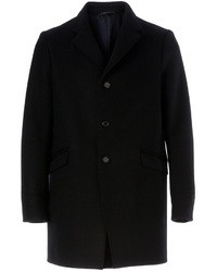 Черное длинное пальто от Jil Sander