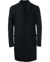 Черное длинное пальто от Jil Sander