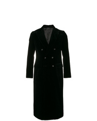 Черное длинное пальто от Kappa