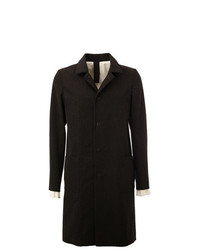 Черное длинное пальто от L'Eclaireur