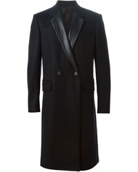 Черное длинное пальто от Les Hommes