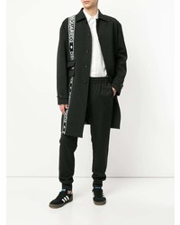 Черное длинное пальто от DSQUARED2