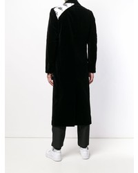Черное длинное пальто от Kappa