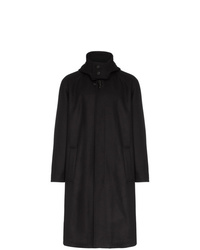Черное длинное пальто от Lou Dalton