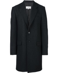 Черное длинное пальто от Maison Margiela