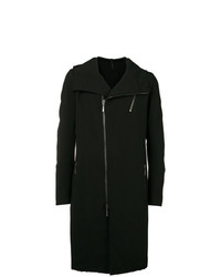 Черное длинное пальто от Masnada