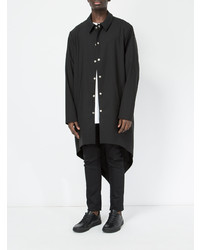 Черное длинное пальто от Moohong