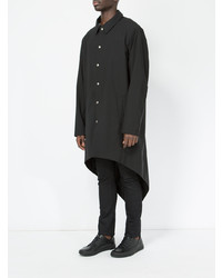 Черное длинное пальто от Moohong