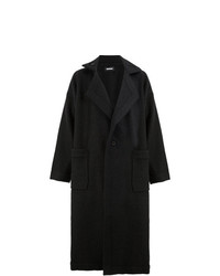 Черное длинное пальто от Moohong