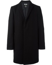 Черное длинное пальто от MSGM