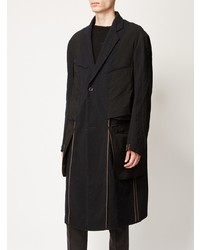 Черное длинное пальто от Ziggy Chen