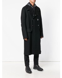 Черное длинное пальто от Rick Owens