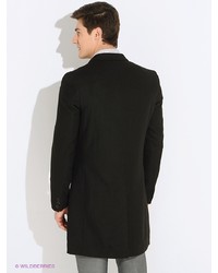 Черное длинное пальто от Oodji