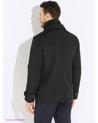 Черное длинное пальто от Oodji