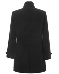 Черное длинное пальто от Oodji