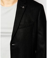 Черное длинное пальто от Ben Sherman