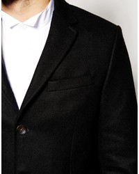 Черное длинное пальто от Ben Sherman