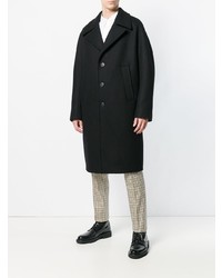 Черное длинное пальто от Neil Barrett