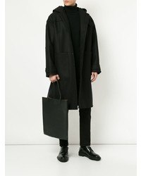 Черное длинное пальто от Isabel Benenato