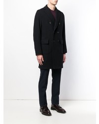 Черное длинное пальто от T Jacket