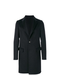 Черное длинное пальто от Prada