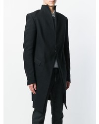 Черное длинное пальто от Cedric Jacquemyn