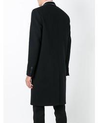 Черное длинное пальто от Valentino