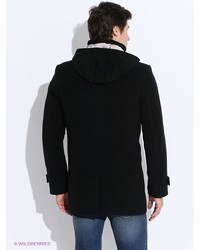 Черное длинное пальто от Sainy