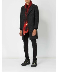 Черное длинное пальто от Matthew Miller