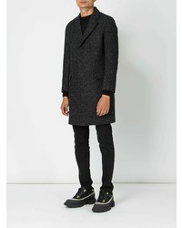 Черное длинное пальто от Matthew Miller