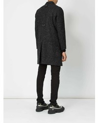 Черное длинное пальто от Matthew Miller