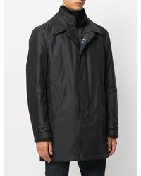 Черное длинное пальто от Fay