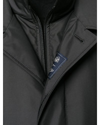 Черное длинное пальто от Fay