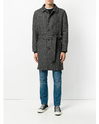 Черное длинное пальто от Paltò