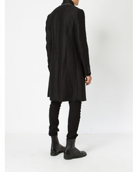 Черное длинное пальто от Masnada