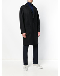 Черное длинное пальто от Hevo