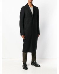 Черное длинное пальто от Rick Owens