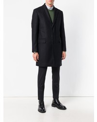 Черное длинное пальто от Les Hommes