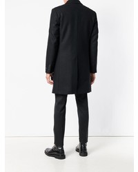 Черное длинное пальто от Les Hommes