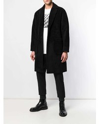 Черное длинное пальто от Hevo