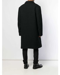 Черное длинное пальто от Raf Simons