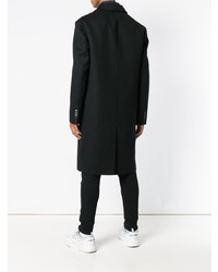 Черное длинное пальто от Valentino