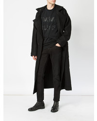 Черное длинное пальто от Moohong