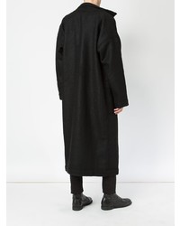 Черное длинное пальто от Moohong