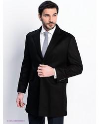 Черное длинное пальто от Slava Zaitsev